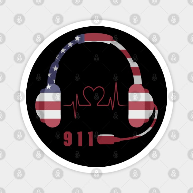 911 Dispatcher Magnet by copacoba